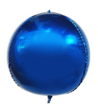 Фольгированный шар 22&rdquo; Сфера Синий (Китай)