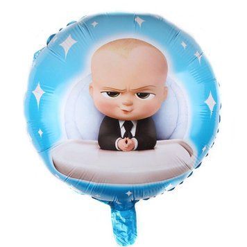 Фольгована кулька 18" круг маленький Бос Китай