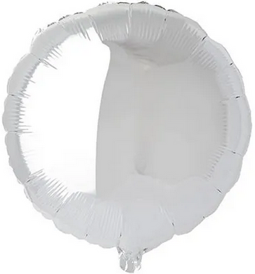 Фольгована кулька Flexmetal 9" круг Срібло