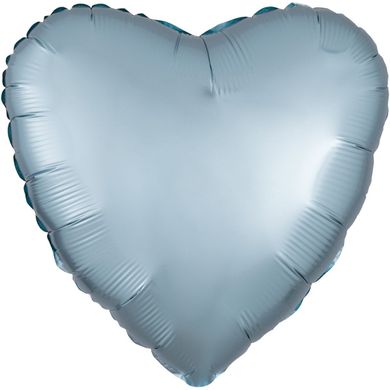 Фольгована кулька Anagram 18" Серце сатин Світло-Блакитний