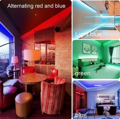 Світлодіодна RGB LED стрічка 10м, від USB, пульт