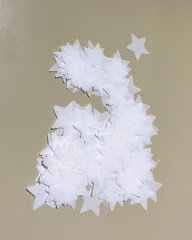 Конфетті Зірочки 20 мм Білі (100 г)
