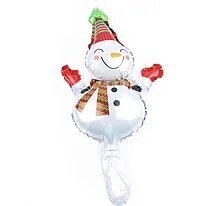 Фольгированный шар Нг мини фигура снеговик с шарфиком (Китай)