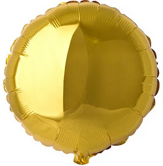 Фольгированный шар Flexmetal 9″ Круг Золото