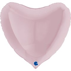 Фольгированный шар Grabo 36” Сердце Пастель Розовый