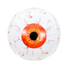 Фольгированный шар 22” Сфера глаз красный (Китай)