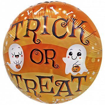 Фольгована кулька Flexmetal 18" круг trick or treat хелловін