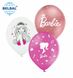 Латексна кулька Belbal 12" Лялька Барбі мікс (хром рожевий, білий, рожевий) (25 шт) - 1