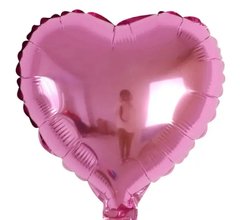 Фольгована кулька 18” Серце Рожеве Металік (Китай)