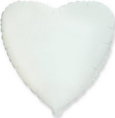 Фольгированный шар Flexmetal 18″ Сердце Белый
