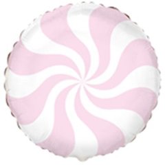 Фольгированный шар Flexmetal 18″ конфета пастель розовая pink
