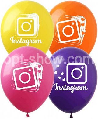 Латексный шар Art Show 12" IN-1 "Instagram" (1 ст, 1 цв) (100 шт)