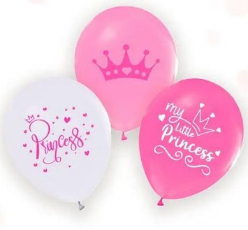 Латексный шар Balonevi 12” "Princess" ассорти (50 шт)