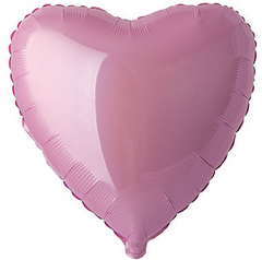 Фольгированный шар Flexmetal 9" Сердце пастель Розовый