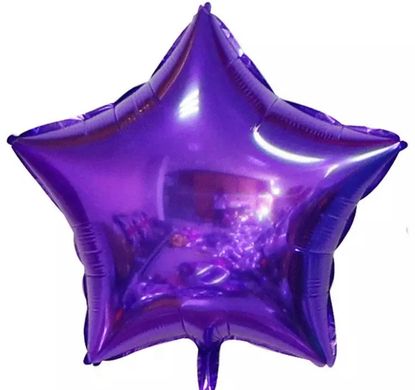 Фольгированный шар 18” Звезда Фиолетовая (Китай)