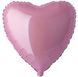 Фольгированный шар Flexmetal 9" Сердце пастель Розовый - 1