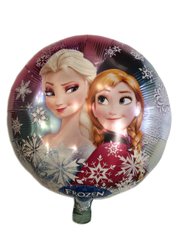 Фольгована кулька 18" Ельза і Анна в сніжинки Китай