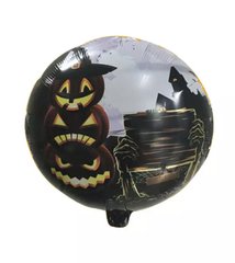 Фольгированный шар 18” круг хэллоуин Три тыквы Китай