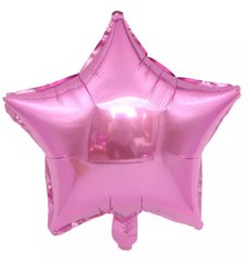 Фольгированный шар 18” Звезда Розовый Металлик (Китай)