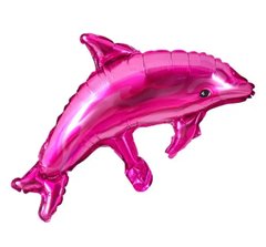 Фольгована кулька Міні фігура дельфін рожевий (Китай)