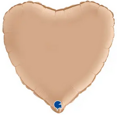 Фольгированный шар Grabo 18” Сердце сатин Нюд