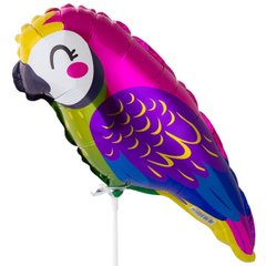 Фольгована кулька Flexmetal Міні фігура Папуга