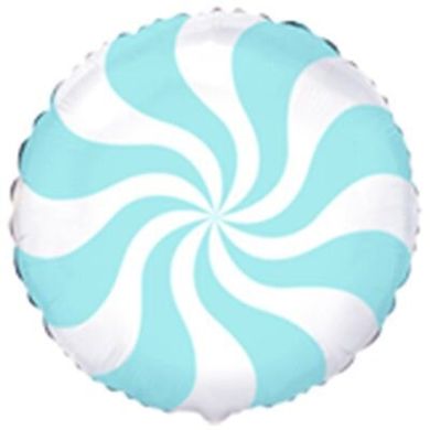 Фольгированный шар Flexmetal 18″ конфета пастель голубая blue