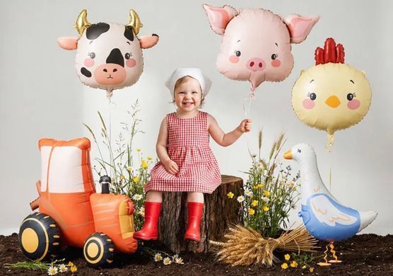 Фольгована кулька PartyDeco ходяча фігура Гусак 77х56 см