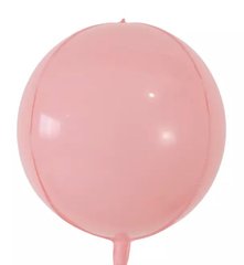 Фольгированный шар 22” Сфера Розовый макарун (55см) (Китай)