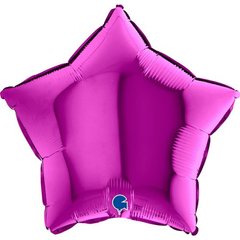 Фольгированный шар Grabo 18” Звезда Пурпурный
