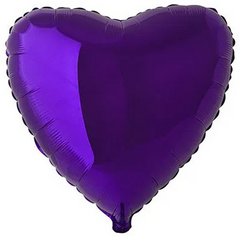 Фольгована кулька Flexmetal 18" Cердце Фіолетові