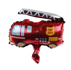 Фольгована кулька Міні фігура Пожежна машина 33х40 см (Китай)