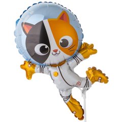 Фольгована кулька Flexmetal Міні фігура Кіт-космонавт