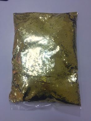 Конфетти мелкое золото 2 мм (чешуйки) (1 кг)