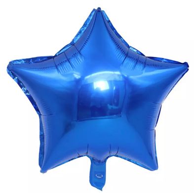 Фольгированный шар 18” Звезда Синяя (Китай)