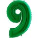 Фольгированный шар Grabo цифра «9» Зелёная 40" в уп - 1