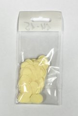 Конфетти Кружочек 12 мм Желтый Макарун (50 г)