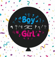 Латексна кулька Belbal 40” Гендерна кулька "Boy or Girl" на визначення статі (1 шт)