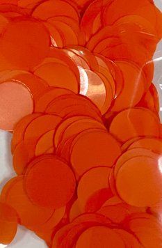 Конфетти Кружочек 23 мм Оранжевый (500 г)