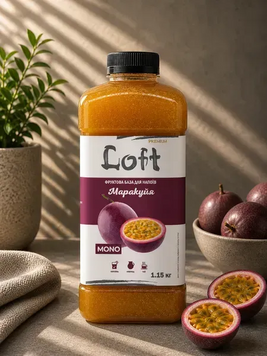 Концентрат напитка Маракуйя Loft 1150 г для лимонадов и Bubble Tea