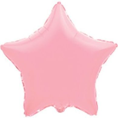 Фольгированный шар Flexmetal 9″ Звезда пастель Розовый