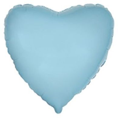 Фольгована кулька Flexmetal 32" Серце пастель Блакитне