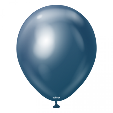 Латексна кулька Kalisan 5” Хром Nayy Синій/ Mirror Nayy Blue  (100 шт)